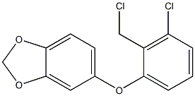 5-[3-chloro-2-(chloromethyl)phenoxy]-2H-1,3-benzodioxole 구조식 이미지