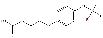 5-[4-(trifluoromethoxy)phenyl]pentanoic acid Structure