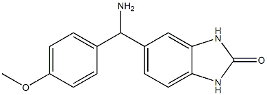 5-[amino(4-methoxyphenyl)methyl]-2,3-dihydro-1H-1,3-benzodiazol-2-one Structure