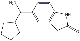 5-[amino(cyclopentyl)methyl]-2,3-dihydro-1H-indol-2-one Structure