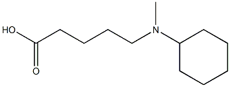 5-[cyclohexyl(methyl)amino]pentanoic acid 구조식 이미지