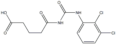 5-{[(2,3-dichlorophenyl)carbamoyl]amino}-5-oxopentanoic acid 구조식 이미지