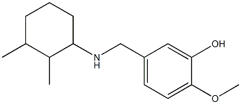 5-{[(2,3-dimethylcyclohexyl)amino]methyl}-2-methoxyphenol Structure