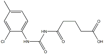 5-{[(2-chloro-4-methylphenyl)carbamoyl]amino}-5-oxopentanoic acid 구조식 이미지