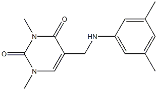 5-{[(3,5-dimethylphenyl)amino]methyl}-1,3-dimethyl-1,2,3,4-tetrahydropyrimidine-2,4-dione Structure