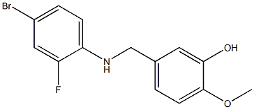 5-{[(4-bromo-2-fluorophenyl)amino]methyl}-2-methoxyphenol Structure