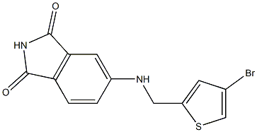 5-{[(4-bromothiophen-2-yl)methyl]amino}-2,3-dihydro-1H-isoindole-1,3-dione Structure