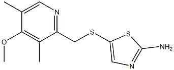 5-{[(4-methoxy-3,5-dimethylpyridin-2-yl)methyl]sulfanyl}-1,3-thiazol-2-amine Structure