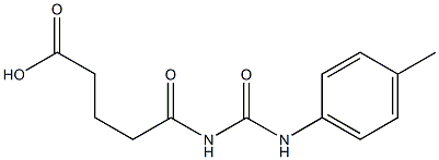 5-{[(4-methylphenyl)carbamoyl]amino}-5-oxopentanoic acid 구조식 이미지