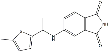 5-{[1-(5-methylthiophen-2-yl)ethyl]amino}-2,3-dihydro-1H-isoindole-1,3-dione Structure