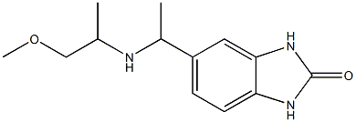 5-{1-[(1-methoxypropan-2-yl)amino]ethyl}-2,3-dihydro-1H-1,3-benzodiazol-2-one 구조식 이미지