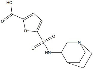 5-{1-azabicyclo[2.2.2]octan-3-ylsulfamoyl}furan-2-carboxylic acid 구조식 이미지
