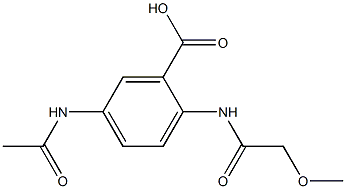 5-acetamido-2-(2-methoxyacetamido)benzoic acid Structure
