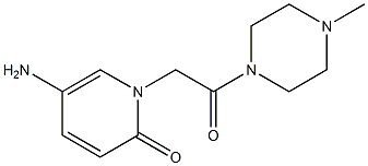 5-amino-1-[2-(4-methylpiperazin-1-yl)-2-oxoethyl]-1,2-dihydropyridin-2-one 구조식 이미지