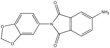 5-amino-2-(2H-1,3-benzodioxol-5-yl)-2,3-dihydro-1H-isoindole-1,3-dione 구조식 이미지