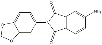 5-amino-2-(2H-1,3-benzodioxol-5-yl)-2,3-dihydro-1H-isoindole-1,3-dione Structure