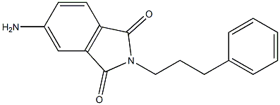 5-amino-2-(3-phenylpropyl)-2,3-dihydro-1H-isoindole-1,3-dione 구조식 이미지