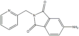 5-amino-2-(pyridin-2-ylmethyl)-2,3-dihydro-1H-isoindole-1,3-dione 구조식 이미지