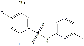 5-amino-2,4-difluoro-N-(3-methylphenyl)benzene-1-sulfonamide Structure