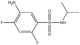 5-amino-2,4-difluoro-N-(propan-2-yl)benzene-1-sulfonamide 구조식 이미지