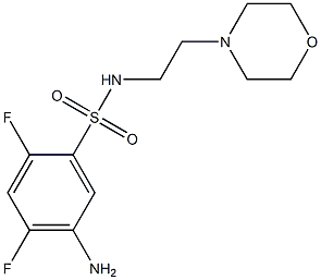 5-amino-2,4-difluoro-N-[2-(morpholin-4-yl)ethyl]benzene-1-sulfonamide Structure