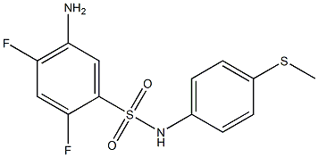 5-amino-2,4-difluoro-N-[4-(methylsulfanyl)phenyl]benzene-1-sulfonamide Structure