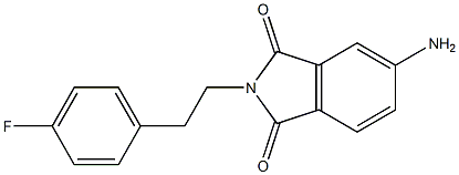 5-amino-2-[2-(4-fluorophenyl)ethyl]-2,3-dihydro-1H-isoindole-1,3-dione 구조식 이미지