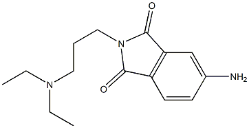 5-amino-2-[3-(diethylamino)propyl]-2,3-dihydro-1H-isoindole-1,3-dione 구조식 이미지