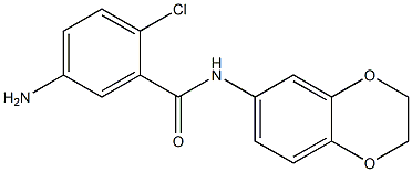 5-amino-2-chloro-N-(2,3-dihydro-1,4-benzodioxin-6-yl)benzamide Structure