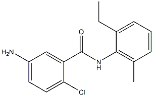 5-amino-2-chloro-N-(2-ethyl-6-methylphenyl)benzamide 구조식 이미지