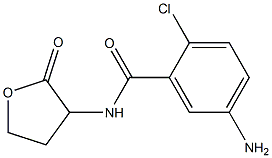 5-amino-2-chloro-N-(2-oxooxolan-3-yl)benzamide 구조식 이미지