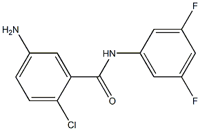 5-amino-2-chloro-N-(3,5-difluorophenyl)benzamide 구조식 이미지