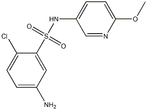 5-amino-2-chloro-N-(6-methoxypyridin-3-yl)benzene-1-sulfonamide Structure