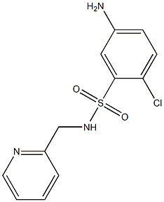 5-amino-2-chloro-N-(pyridin-2-ylmethyl)benzene-1-sulfonamide 구조식 이미지