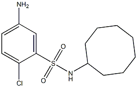 5-amino-2-chloro-N-cyclooctylbenzene-1-sulfonamide 구조식 이미지