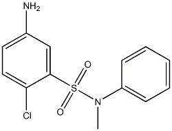 5-amino-2-chloro-N-methyl-N-phenylbenzene-1-sulfonamide 구조식 이미지