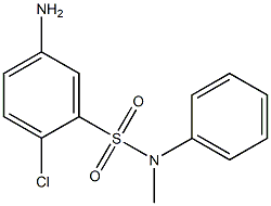 5-amino-2-chloro-N-methyl-N-phenylbenzene-1-sulfonamide Structure