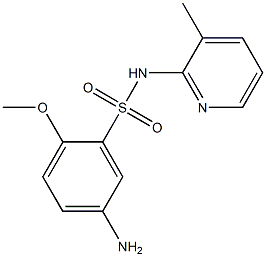 5-amino-2-methoxy-N-(3-methylpyridin-2-yl)benzene-1-sulfonamide 구조식 이미지