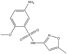 5-amino-2-methoxy-N-(5-methyl-1,2-oxazol-3-yl)benzene-1-sulfonamide Structure