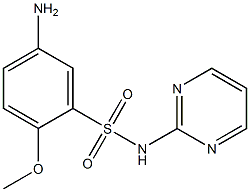 5-amino-2-methoxy-N-(pyrimidin-2-yl)benzene-1-sulfonamide 구조식 이미지