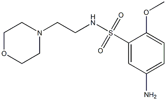 5-amino-2-methoxy-N-[2-(morpholin-4-yl)ethyl]benzene-1-sulfonamide 구조식 이미지