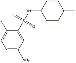 5-amino-2-methyl-N-(4-methylcyclohexyl)benzene-1-sulfonamide 구조식 이미지