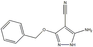 5-amino-3-(benzyloxy)-1H-pyrazole-4-carbonitrile 구조식 이미지