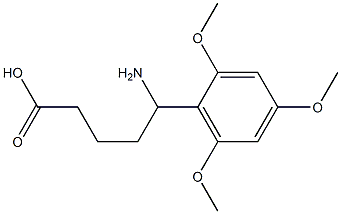 5-amino-5-(2,4,6-trimethoxyphenyl)pentanoic acid 구조식 이미지