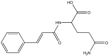 5-amino-5-oxo-2-{[(2E)-3-phenylprop-2-enoyl]amino}pentanoic acid 구조식 이미지