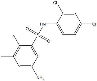 5-amino-N-(2,4-dichlorophenyl)-2,3-dimethylbenzene-1-sulfonamide 구조식 이미지