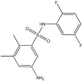 5-amino-N-(2,5-difluorophenyl)-2,3-dimethylbenzene-1-sulfonamide Structure