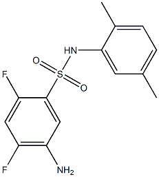 5-amino-N-(2,5-dimethylphenyl)-2,4-difluorobenzene-1-sulfonamide 구조식 이미지