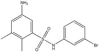 5-amino-N-(3-bromophenyl)-2,3-dimethylbenzene-1-sulfonamide Structure