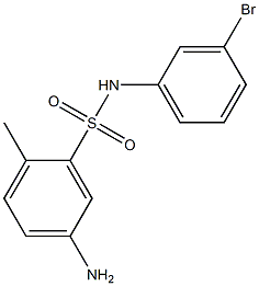 5-amino-N-(3-bromophenyl)-2-methylbenzene-1-sulfonamide 구조식 이미지